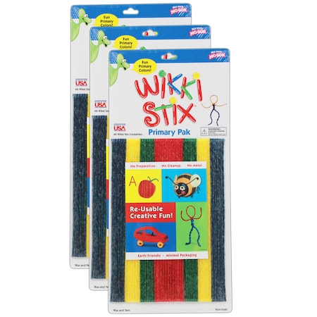 Wikki Stix Wikki Stix, Primary Colors, PK144 803